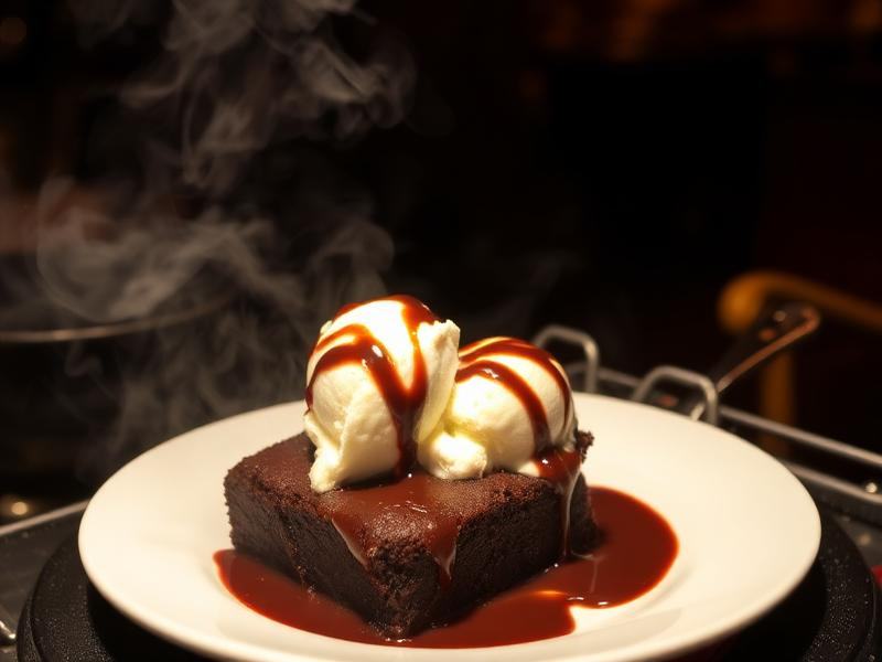 Sizzling Brownie with Ice Cream